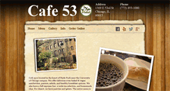 Desktop Screenshot of cafe-53.com